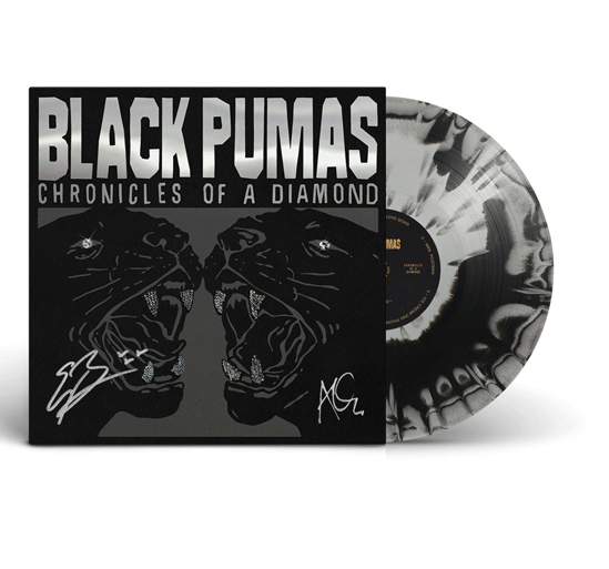 CHRONICLES OF A DIAMOND BLACK & SILVER VINYL SIGNED (SLIGHTLY DAMAGED SLEEVE)